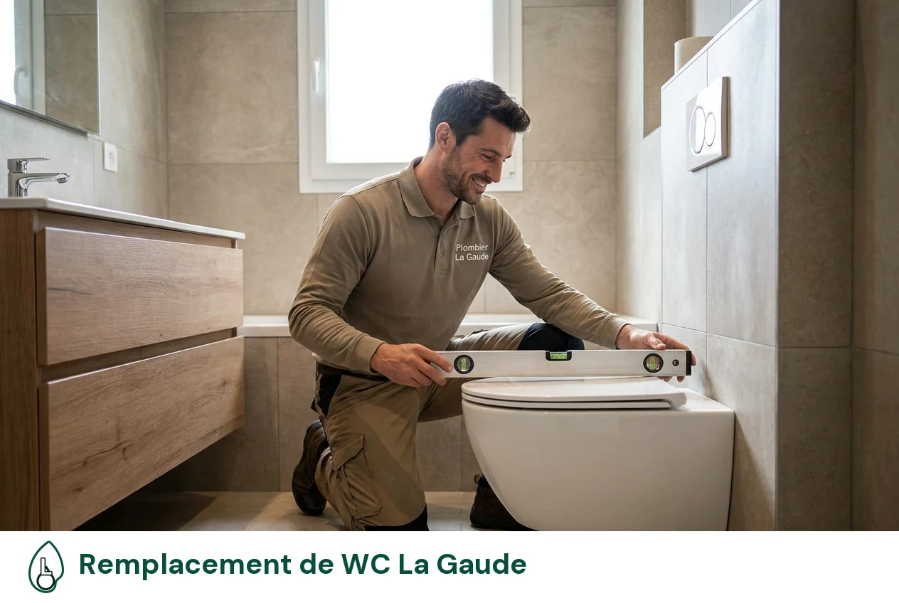Remplacement de WC à La Gaude